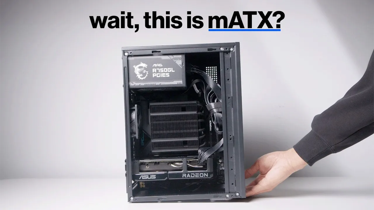an INCREDIBLY Small Micro ATX Gaming PC Build (step-by-step)